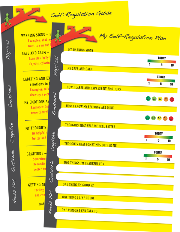 Self-Regulation Plan Cards - Pack of 25